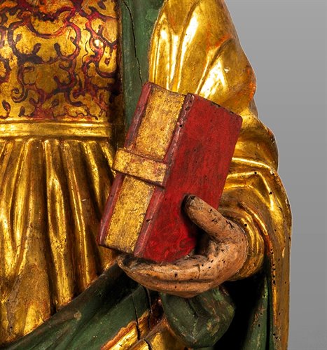 "Saint Catherine" Polychrome wood 